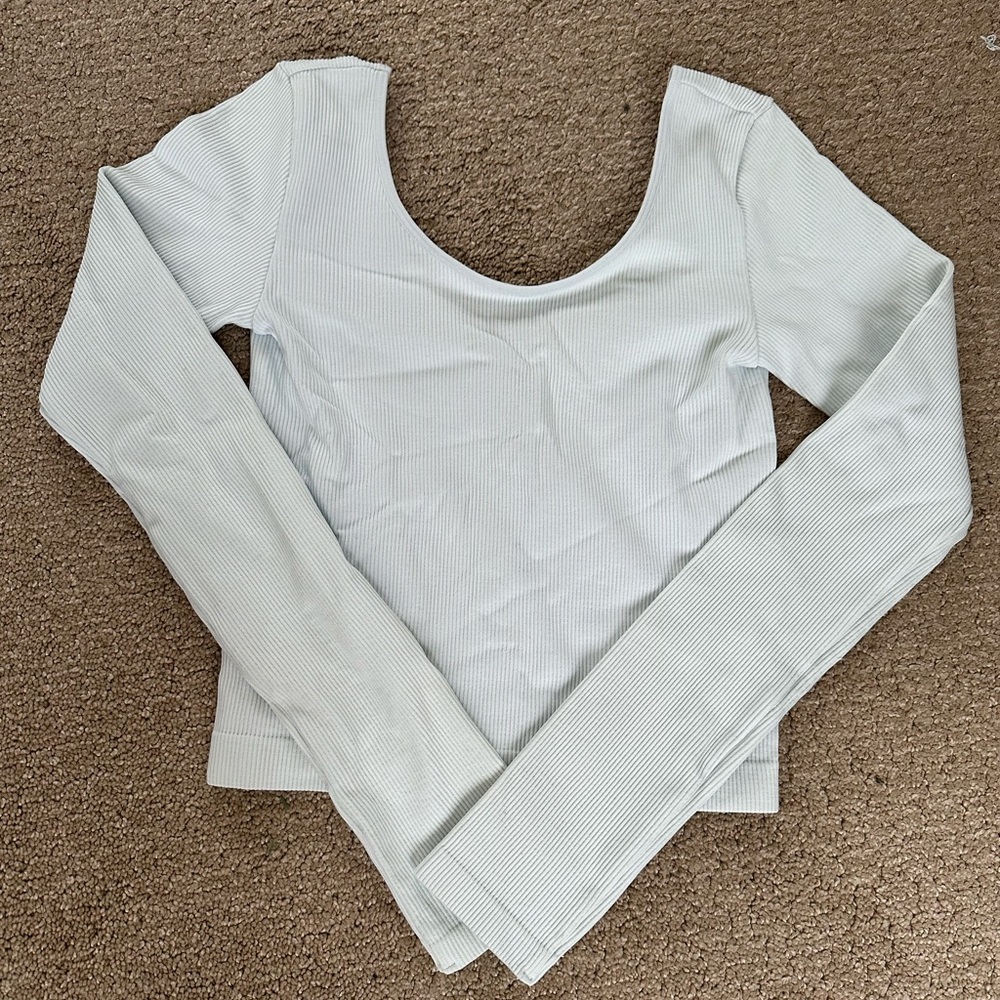 Wild Fable Long Sleeve Ribbed Top